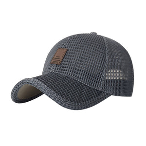 2019 New Hiphop Hat Sunproof Cap Visor For Men Women Adjustable Mesh Baseball Cap Outdoor Sunscreen Breathable wholesale